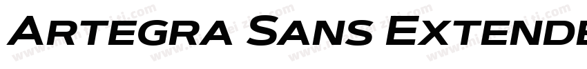 Artegra Sans Extended Bold字体转换